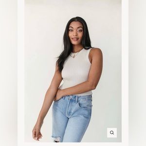 NWT Ribbed sweater tank